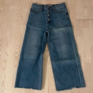 Madewell Cropped Wide LegJeans